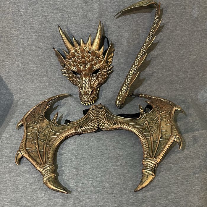 Костюм дракона маска крила хвіст, маска дракона