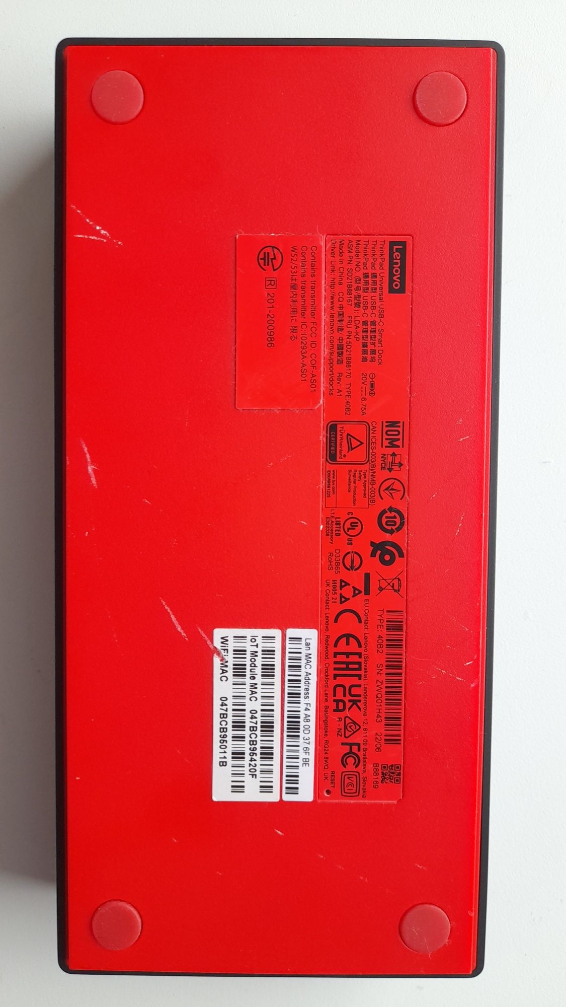 Stacja dokująca Lenovo ThinkPad Universal USB-C Smart Dock 40B20135EU