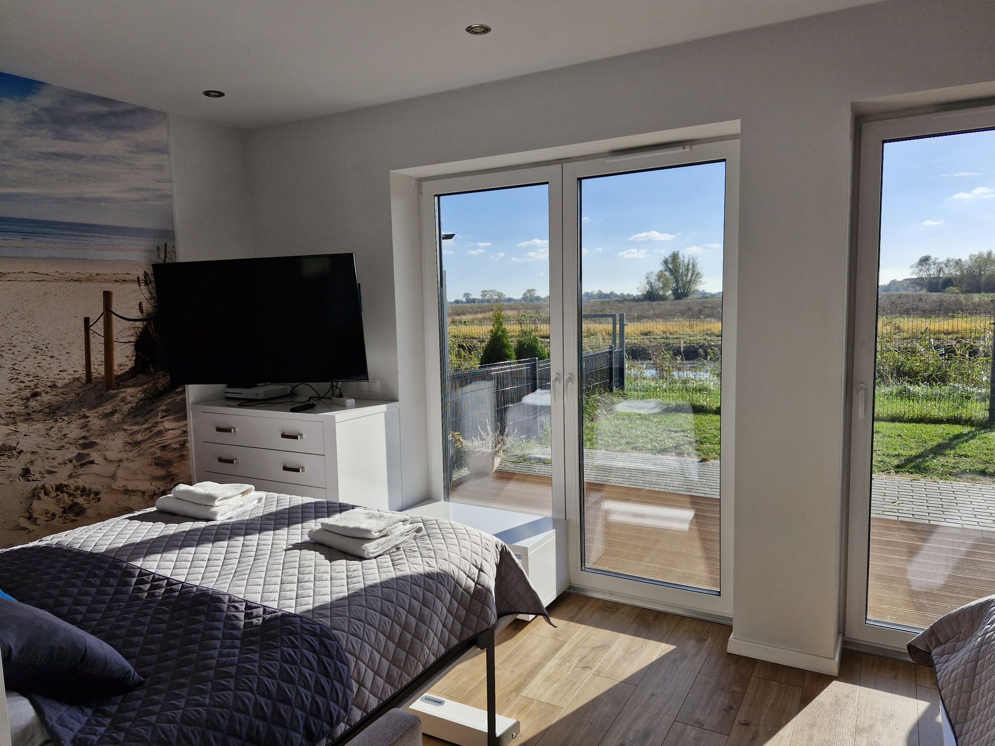 Apartament Deluxe 1-pokojowy z ogródkiem nad morzem Gdańsk Sobieszewo