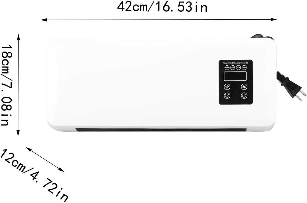 Скляна повітряна завіса EBERG Q4 2000 Вт, портативное отопление