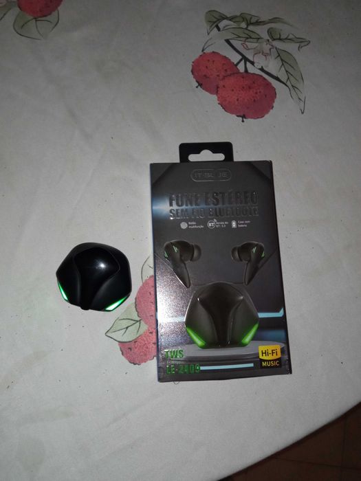 Fone estéreo sem fio bluetooth