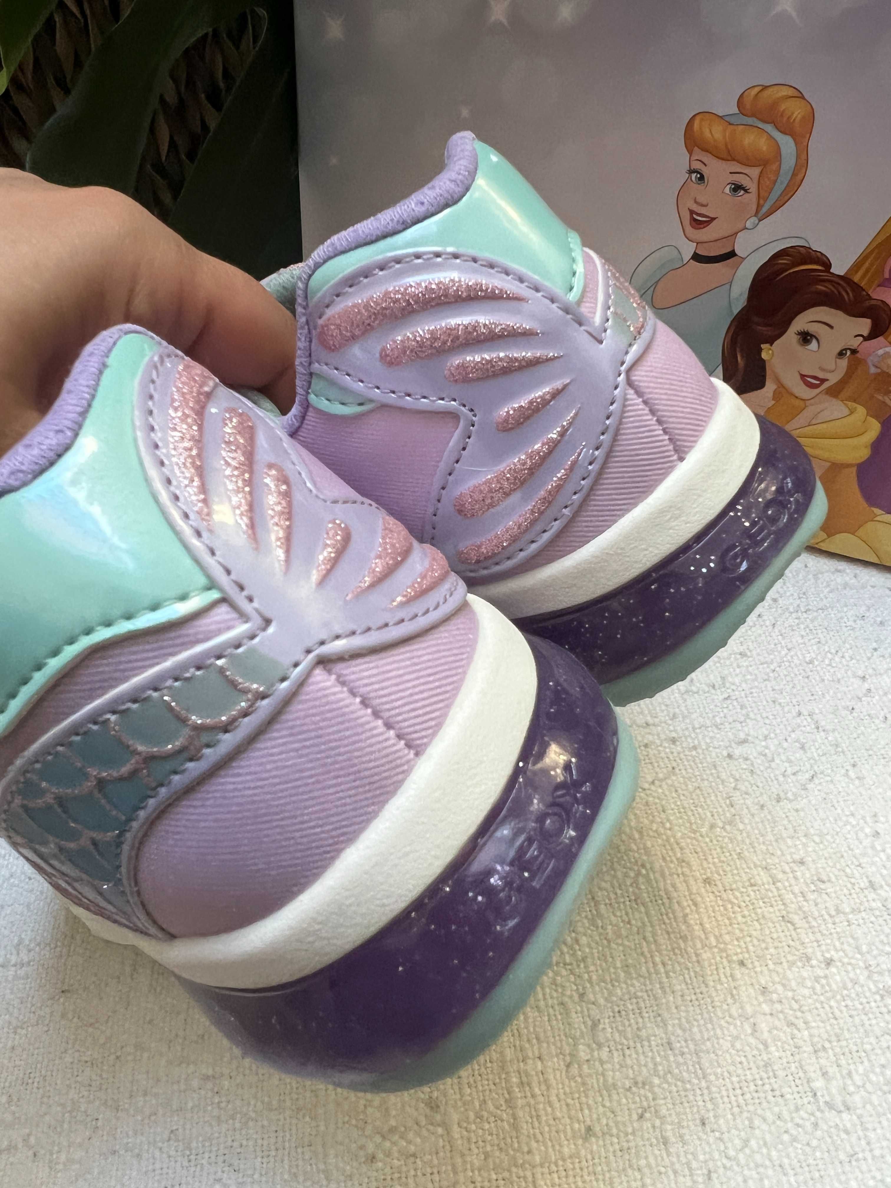 sneakersy różowe Geox Disney Princess Led świecące roz 32/20,5 cm