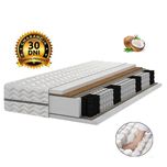 Materac Kieszeniowy sprężynowy 140x200 Kokos PREMIUM 24cm Pocket H3/H4