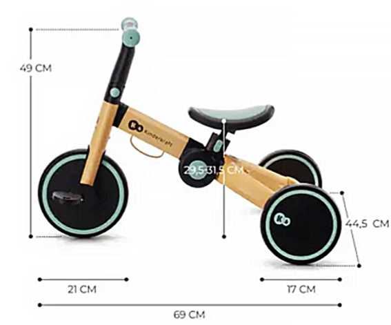 Триколісний велосипед 3 в 1 kinderkraft 4trike