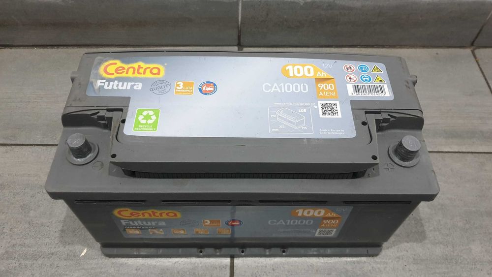 Akumulator używany CENTRA FUTURA 12V 100AH 900A