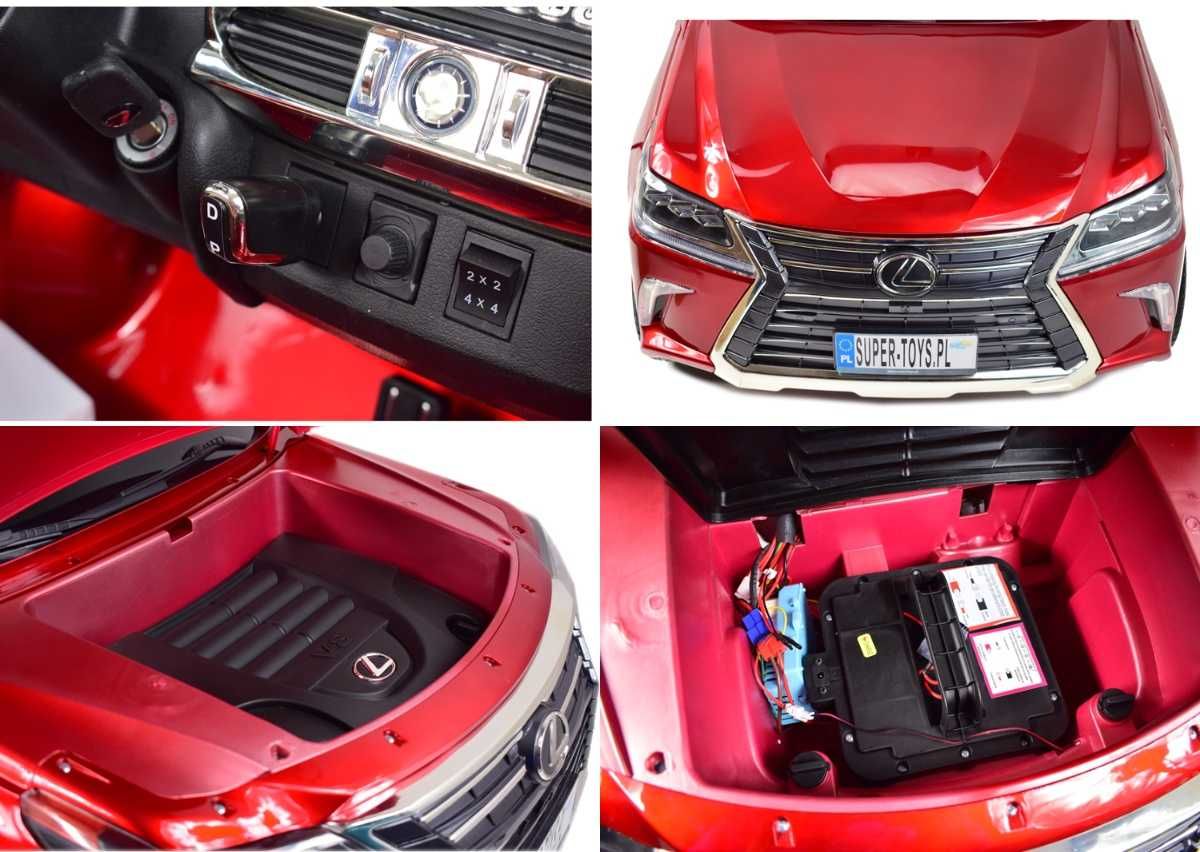 LEXUS LX-570 Auto dla dzieci na akumulator 2X12V Lakier Dźwięki
