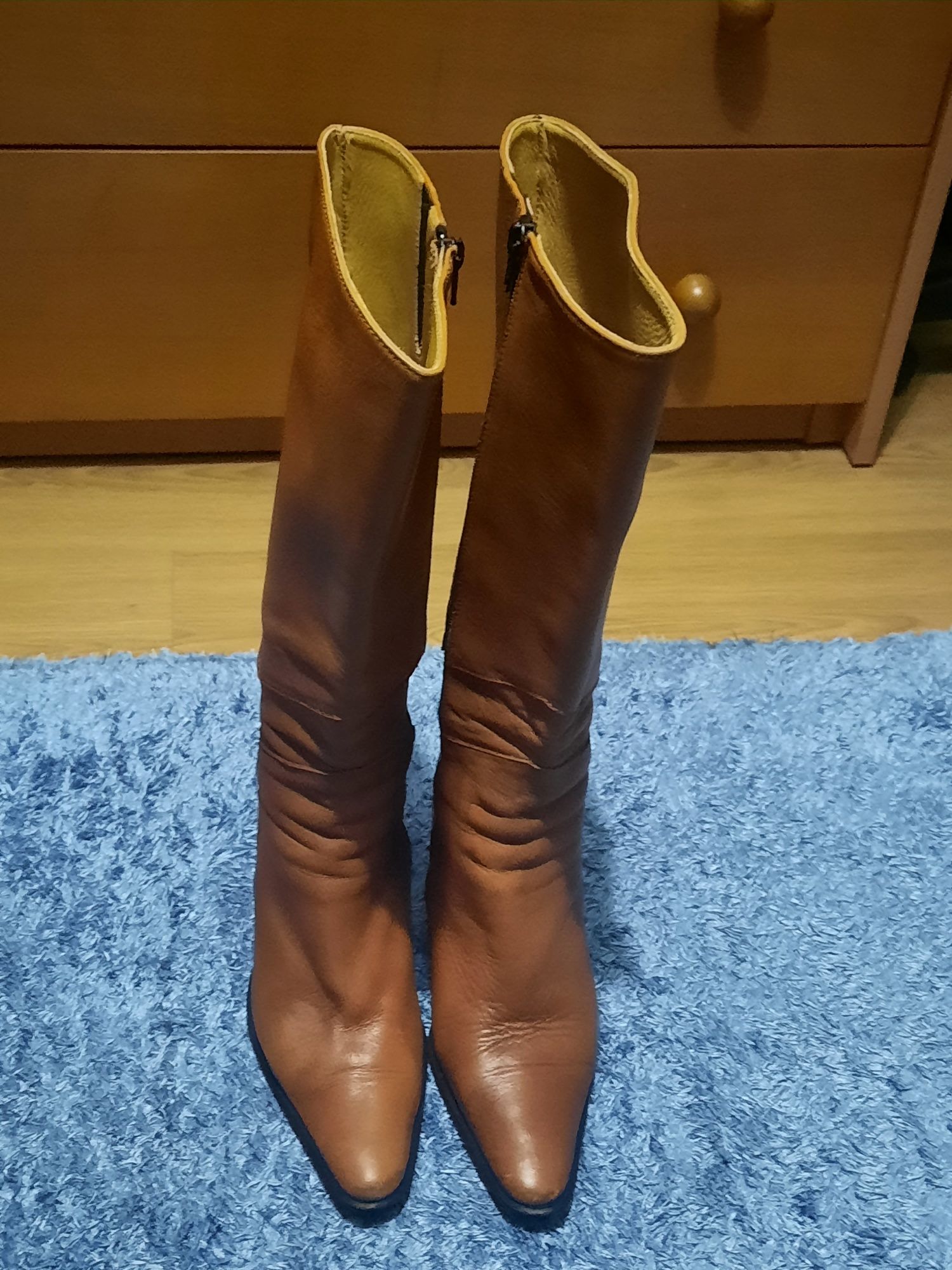 Bota senhora camel