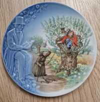 Ręcznie malowany porcelanowy talerz  Bing&Grondhal bajki Andersen