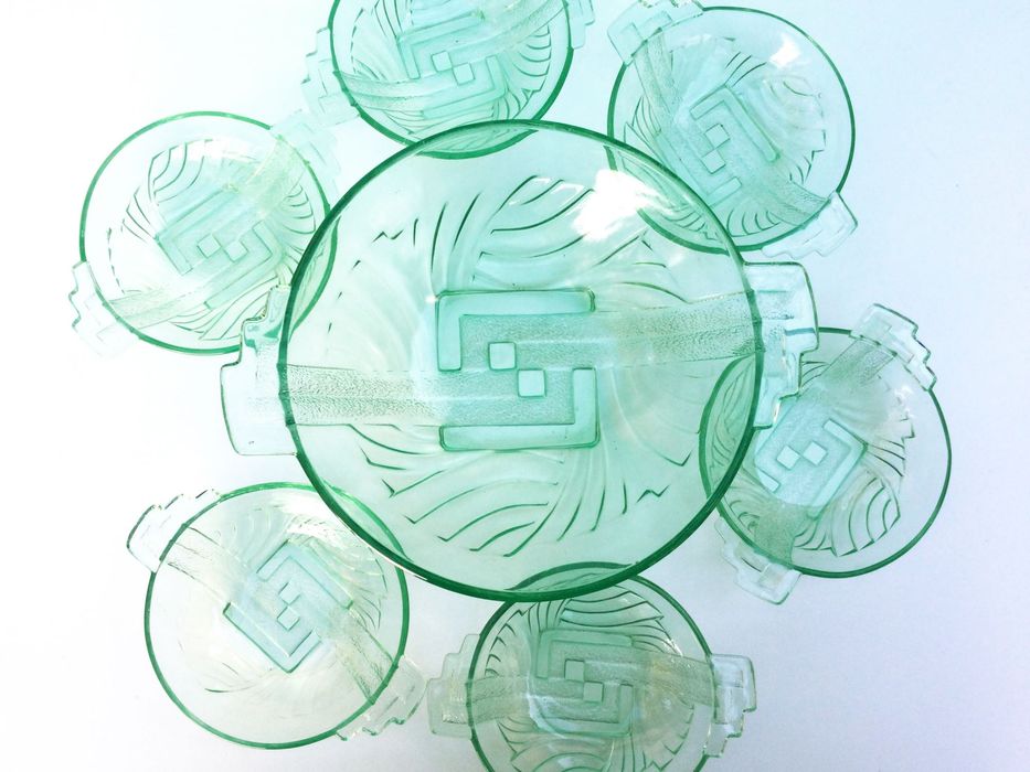 Conjunto de Taças de Sobremesa Art Déco | Áustria anos 30