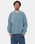 Світшот Carhartt WIP Taos Sweat Garment Dyed Blue