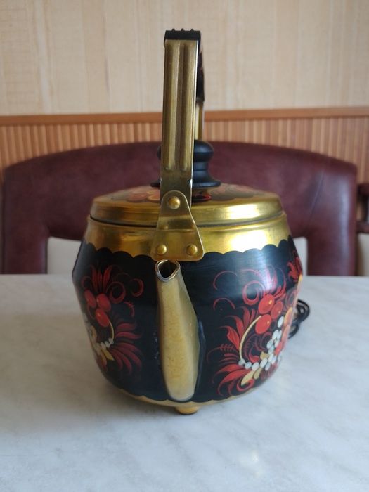 Элчайник б/у расписной из ссср 3л