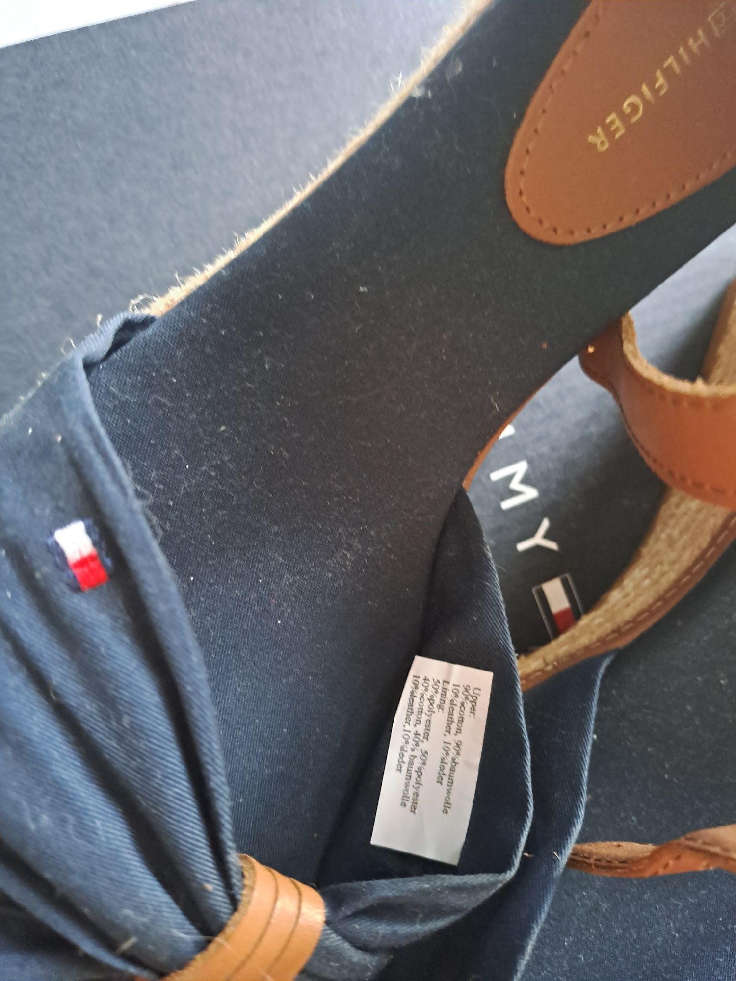 Tommy hilfiger buty granatowe nowe na koturnie 38