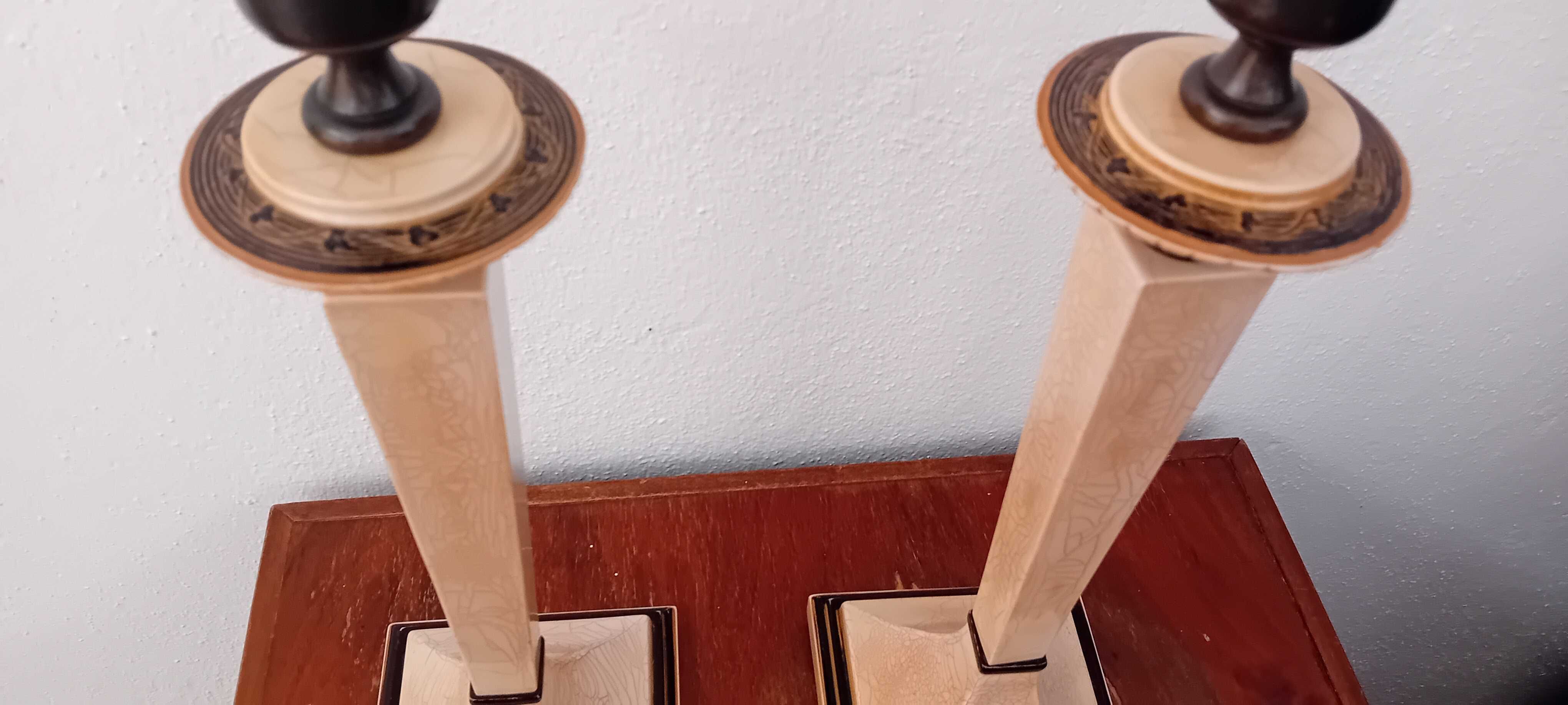 Dois Candeeiros de mesa Vintage