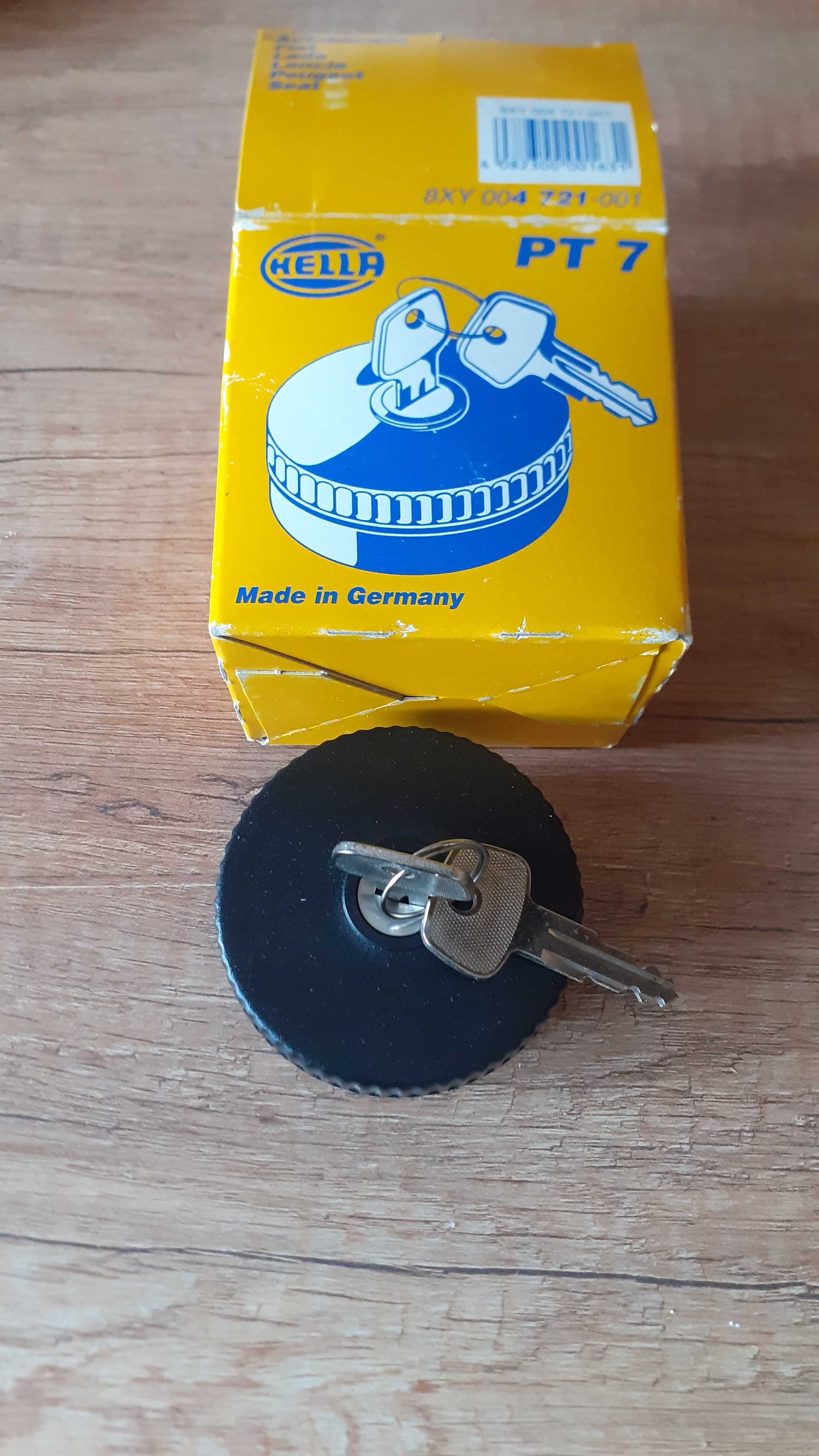 HELLA PT7, korek wlewu paliwa i kluczyk, Fiat 126, Lada, Lancia, Seat