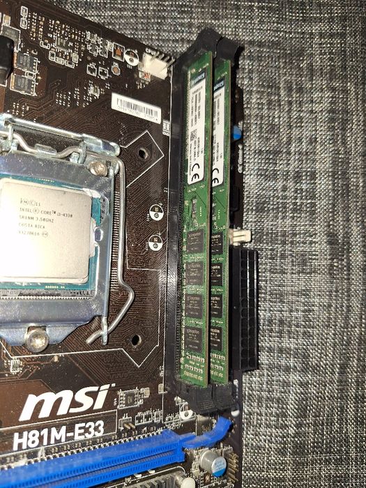 Motherboard MSI H81M-E33 com processador I3 4330 e 8 g de ram
