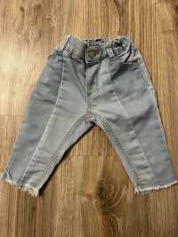 Jeansowe spodnie niemowlęce Lindex 62