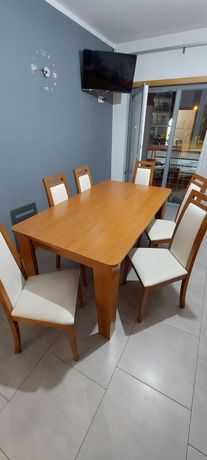 Mesa jantar cerejeira e cadeiras