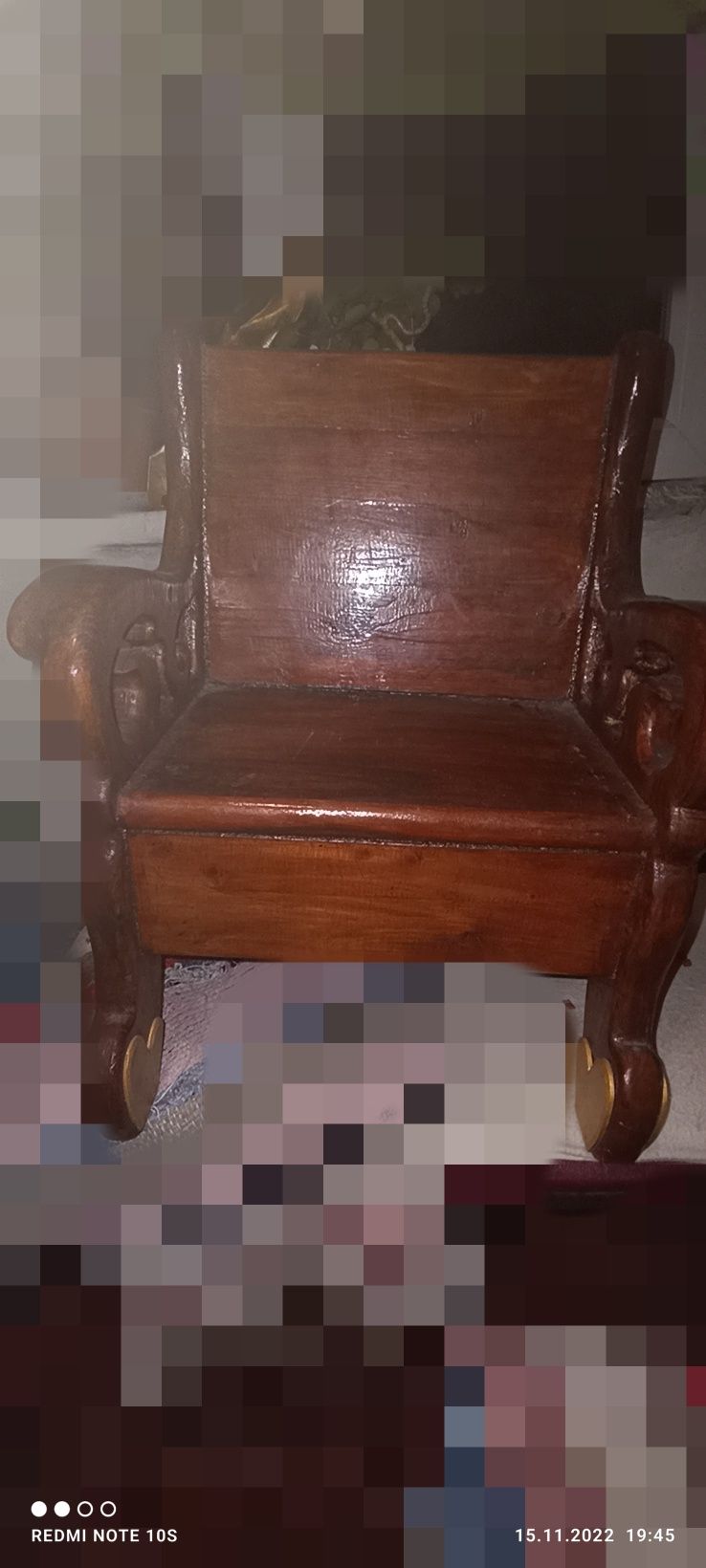 Деревянный стул,трон для ребенка