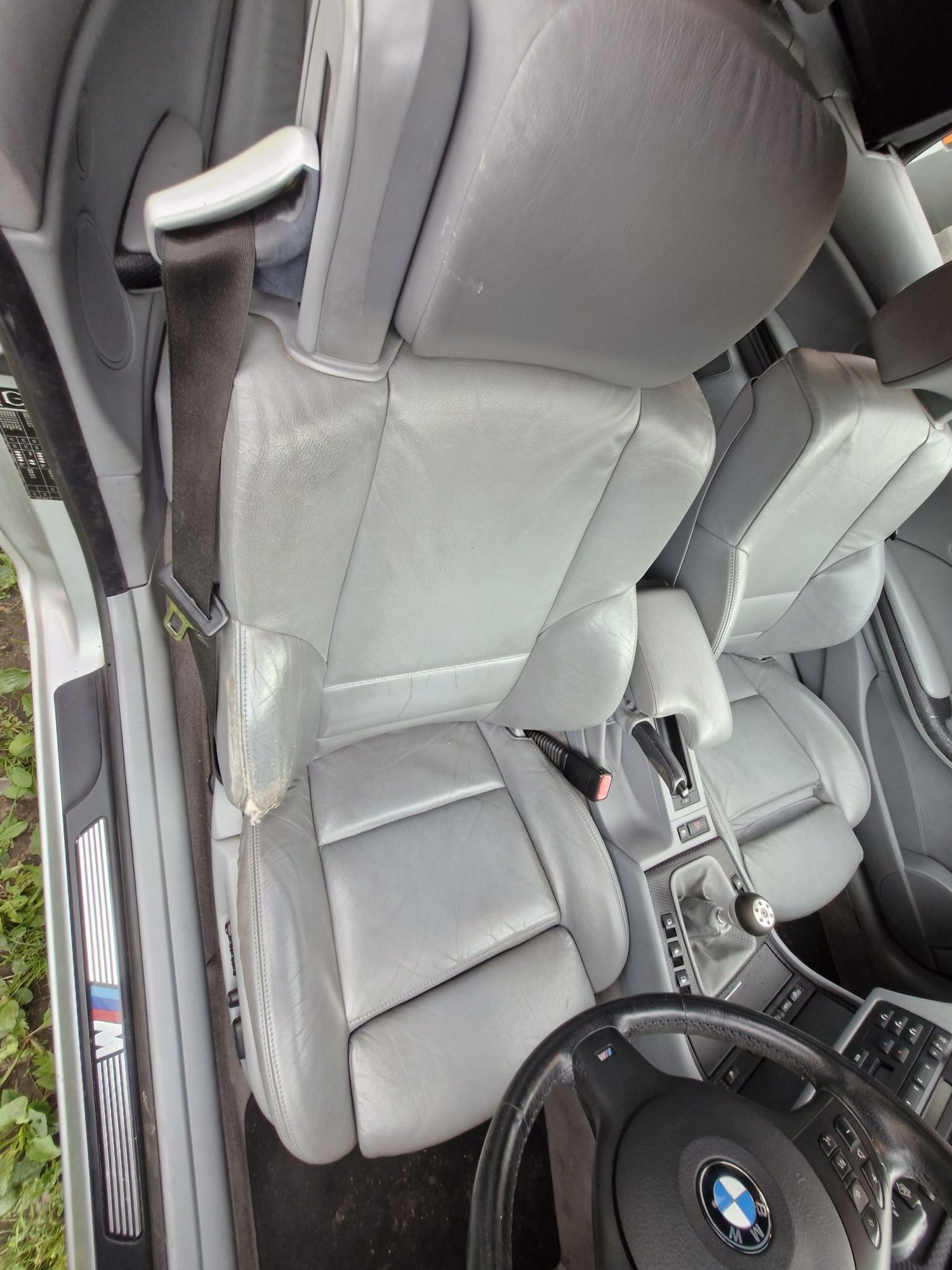 Bmw e46 cabrio szare wnętrze, podgrzewane sportsize sporty