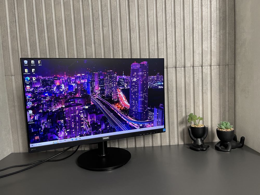 Безрамковий Монітор Philips 24 дюйми full hd