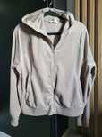 H&M welurowa bluza z kapturem