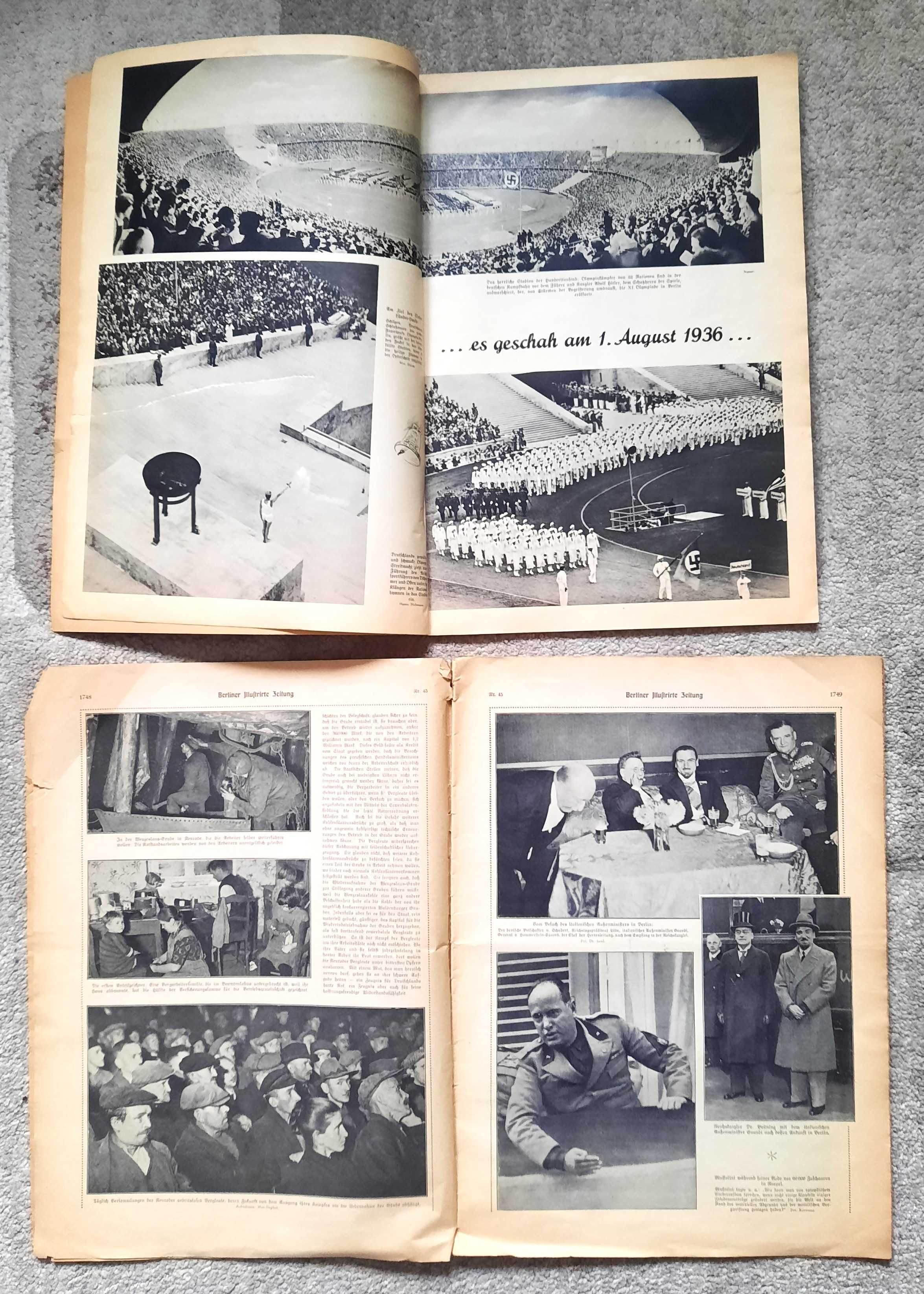 Stare Przedwojenne Gazety - Olimpiada 1936