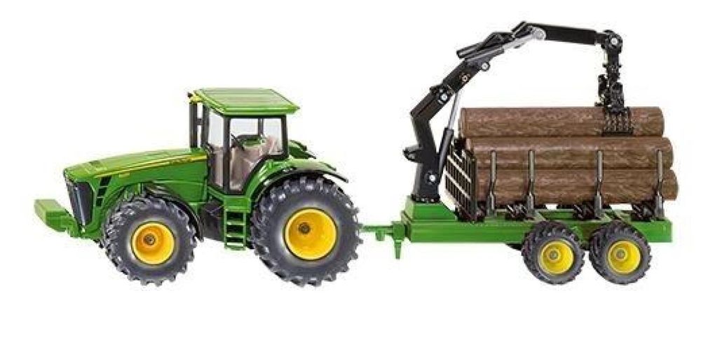 Siku Farmer - Traktor z przyczepą leśną S1954 ,318x122 mm
