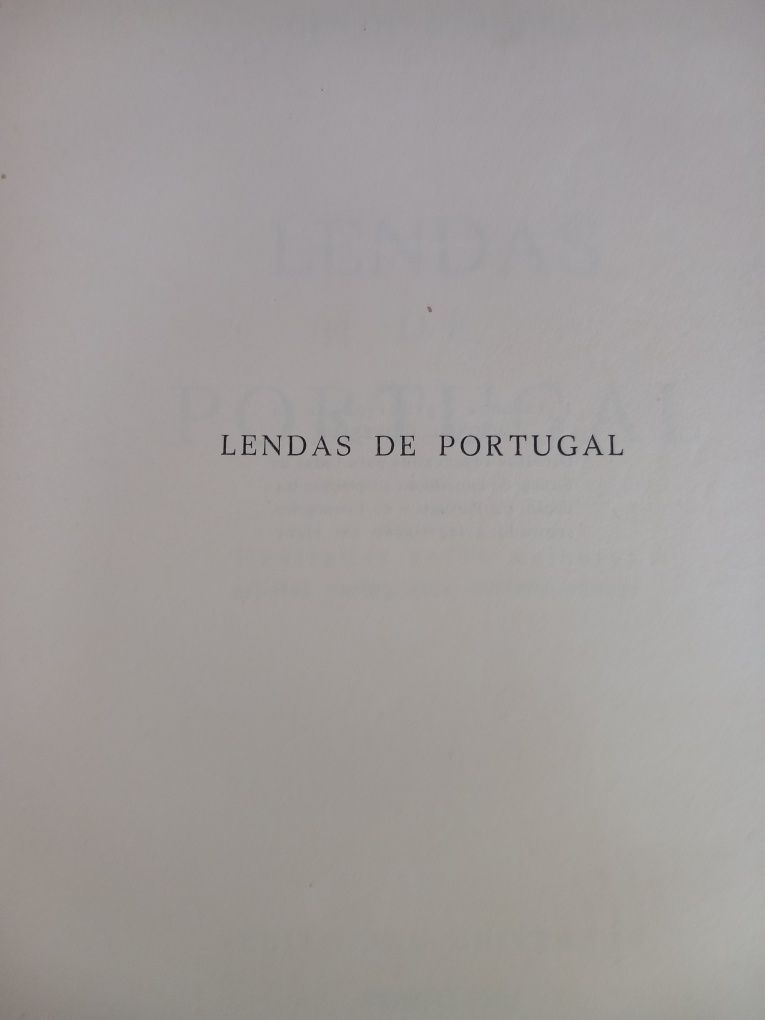 Lendas de Portugal - Gentil Marques edição 1962