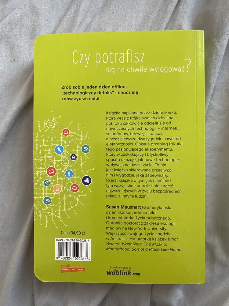 Książka „e-migranci. Pół roku bez internetu, telefonu” Maushart