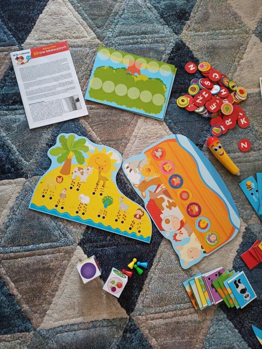 Mówiące pióro 50 gier edukacyjnych Clementoni - kompletne