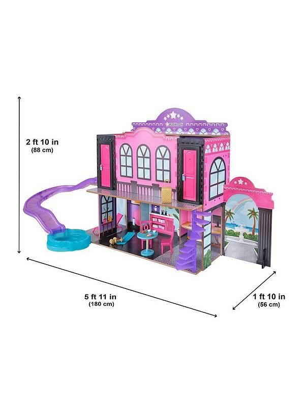 KidKraft Wooden Hotel Waterslide Dollhouse.Льльковий готель 20276