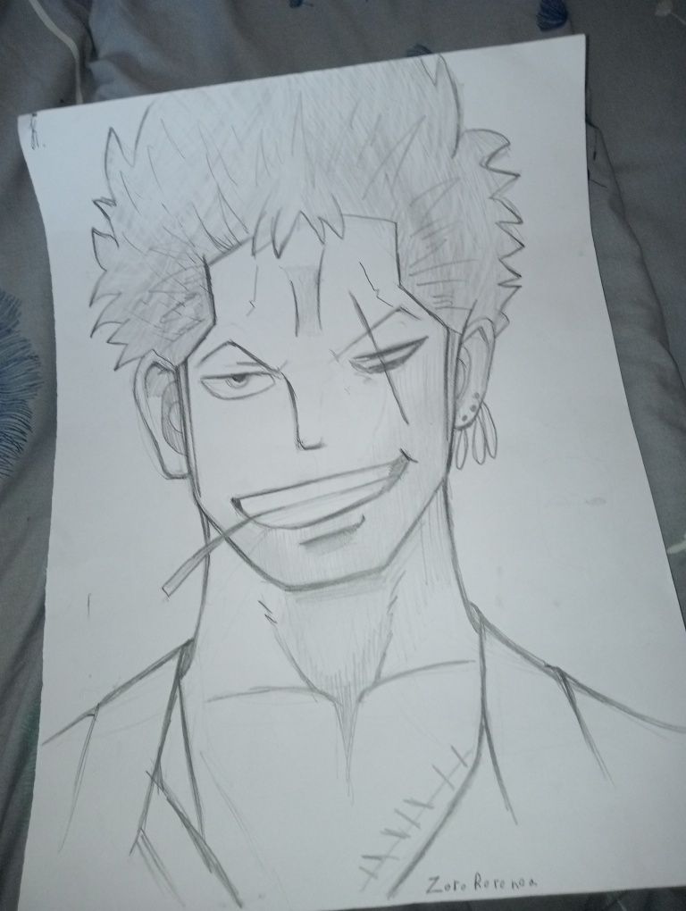 Картина, ручна робота, Зорро Ророноа з аніме "One Piece"