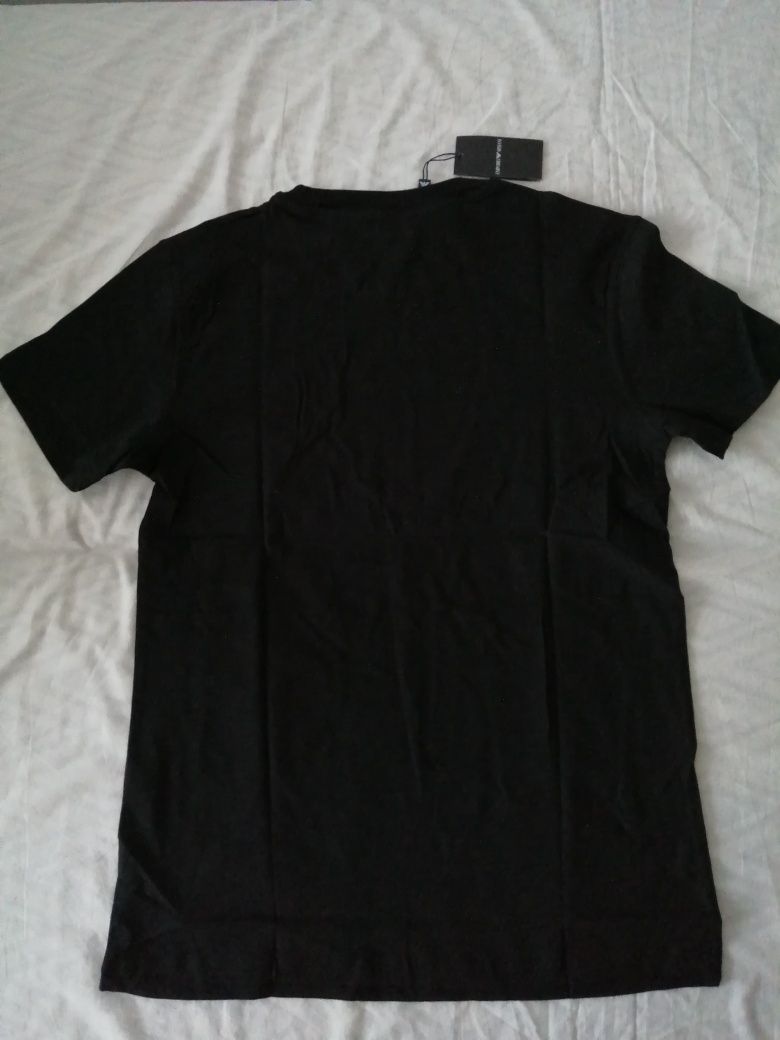 NOWA męska koszulka Emporio Armani t-shirt EA czarna L