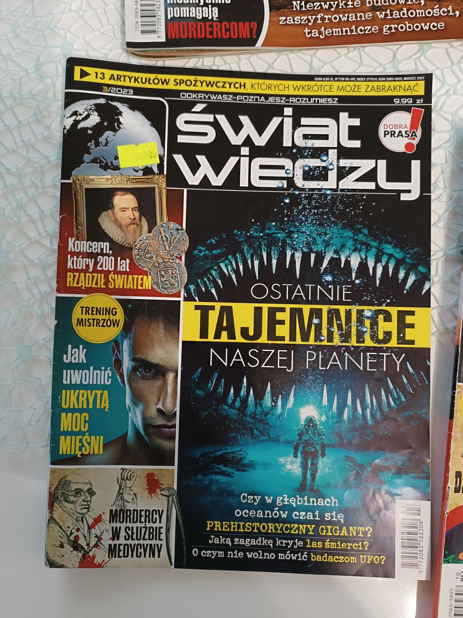 4 szt Świat Wiedzy czasopismo gazeta popularno naukowa 2023