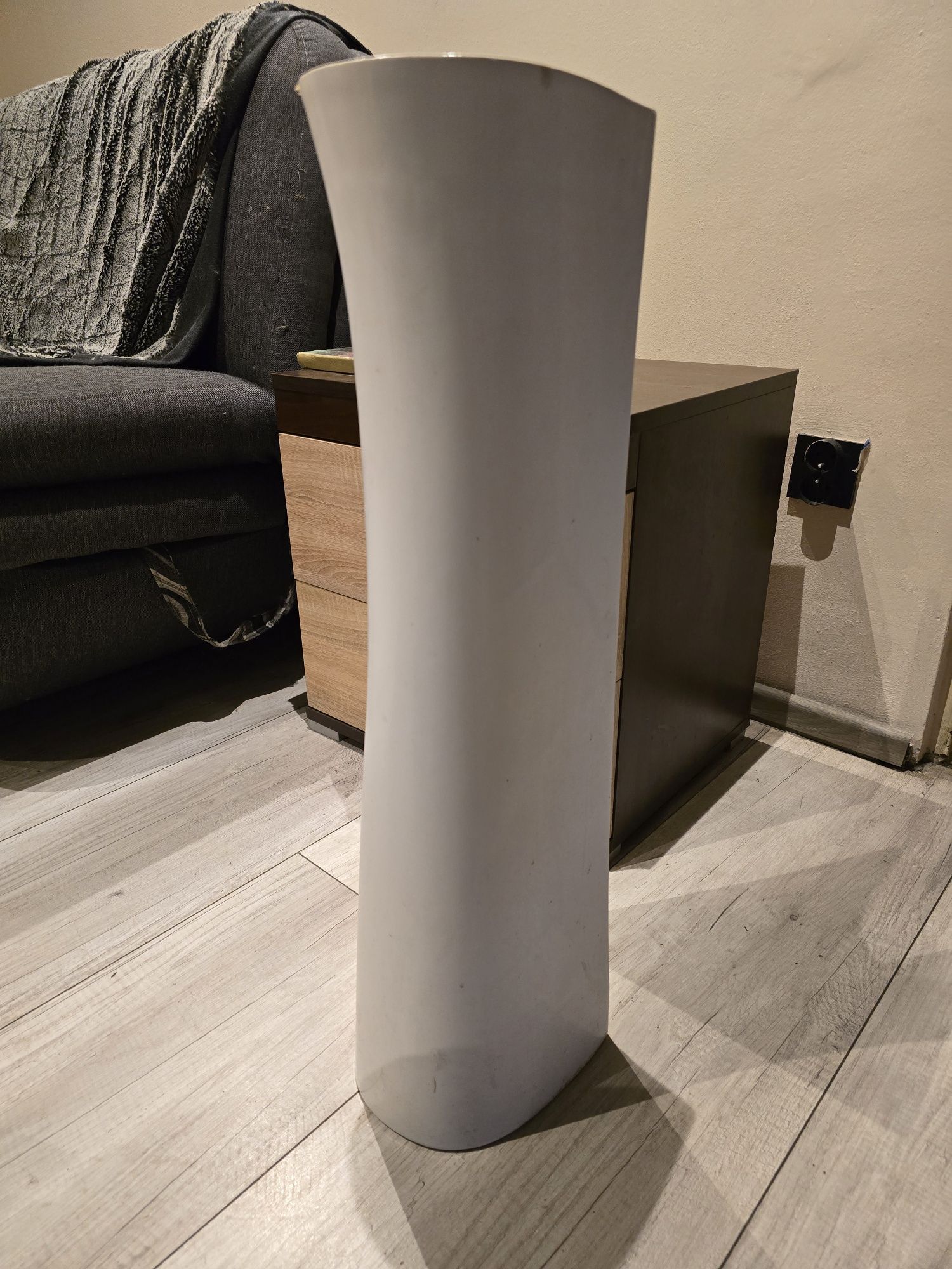 Postument umywalki ceramiczny biały 70 cm