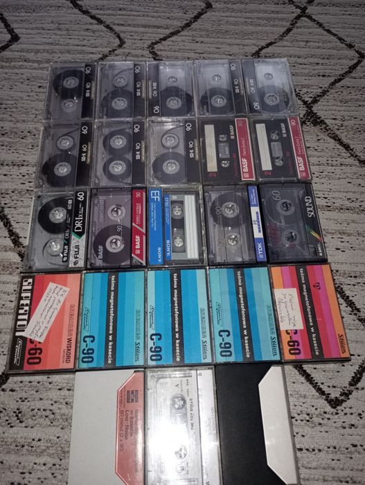Zestaw kaset magnetofonowych