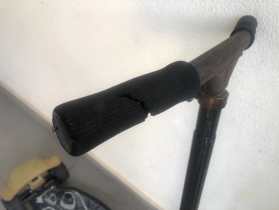 Trotineta manual de 3 rodas com travão traseiro, de pé (OXELO)