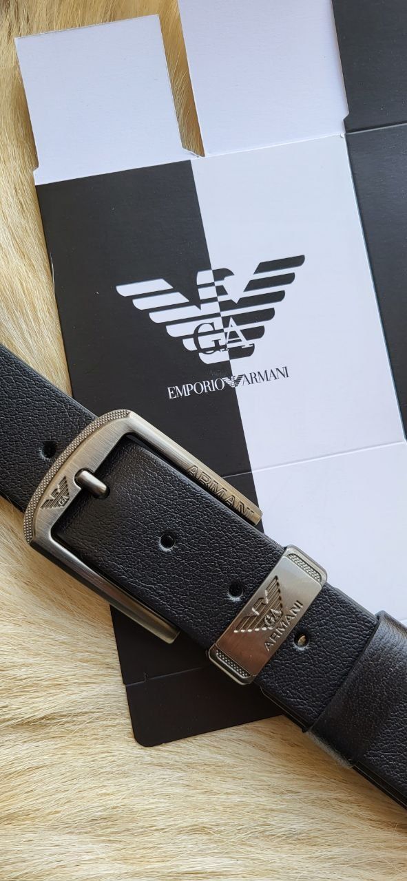 Armani exchange Giorgio Armani ремінь шкіряний