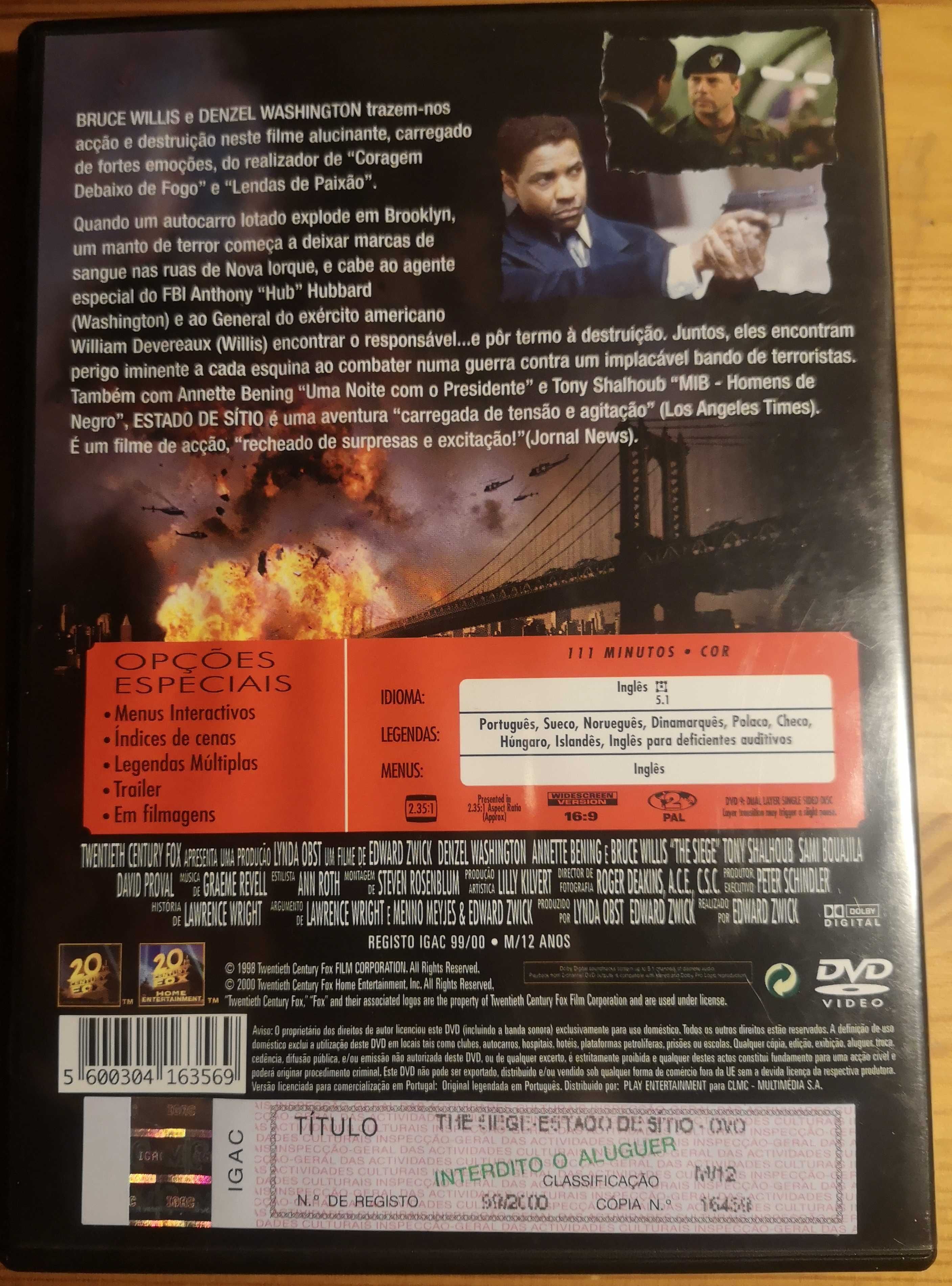 DVD "The Siege - Estado de Sítio"