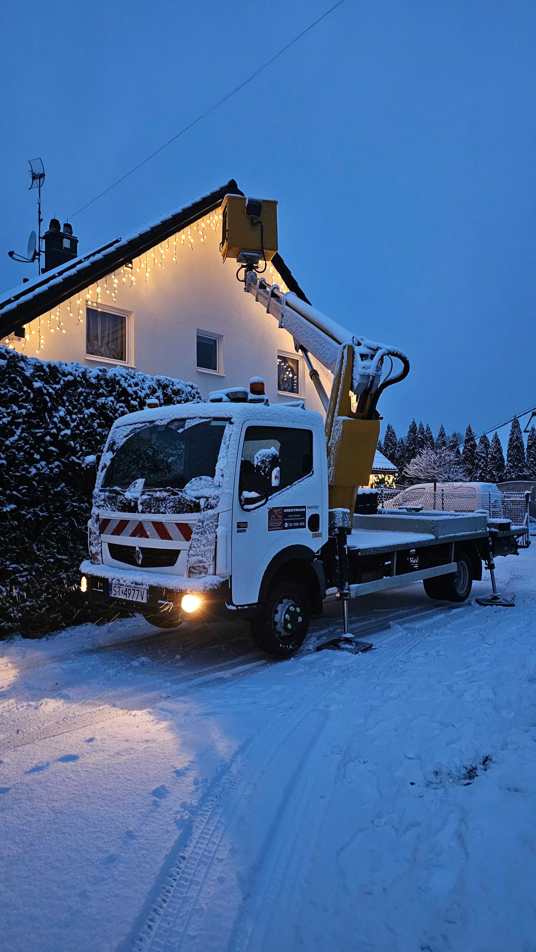 Wynajem zwyżki-Usługi podnośnikiem koszowym 20m/24h***732 *958 *480***