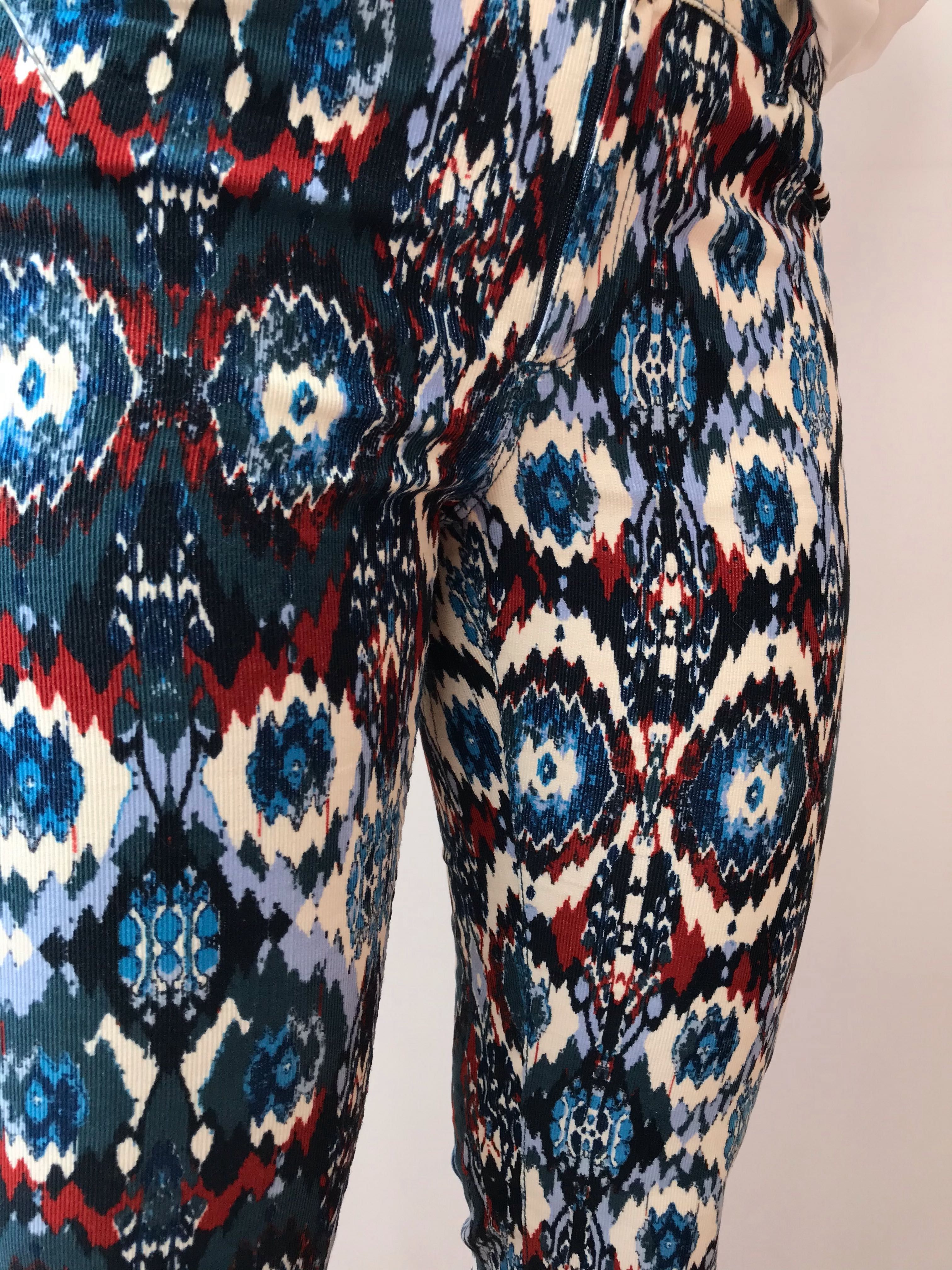 Zara spodnie w azteckie wzory M