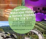 Apartament u podnóża Śnieżnika, Sauna Jacuzzi, weekend, wakacje