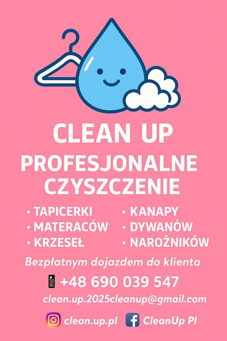 Pranie Czyszczenie Tapicerki Kanapy Materaców Narożników
