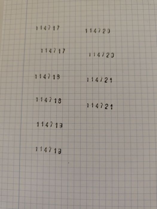 Stary numerator automatyczny