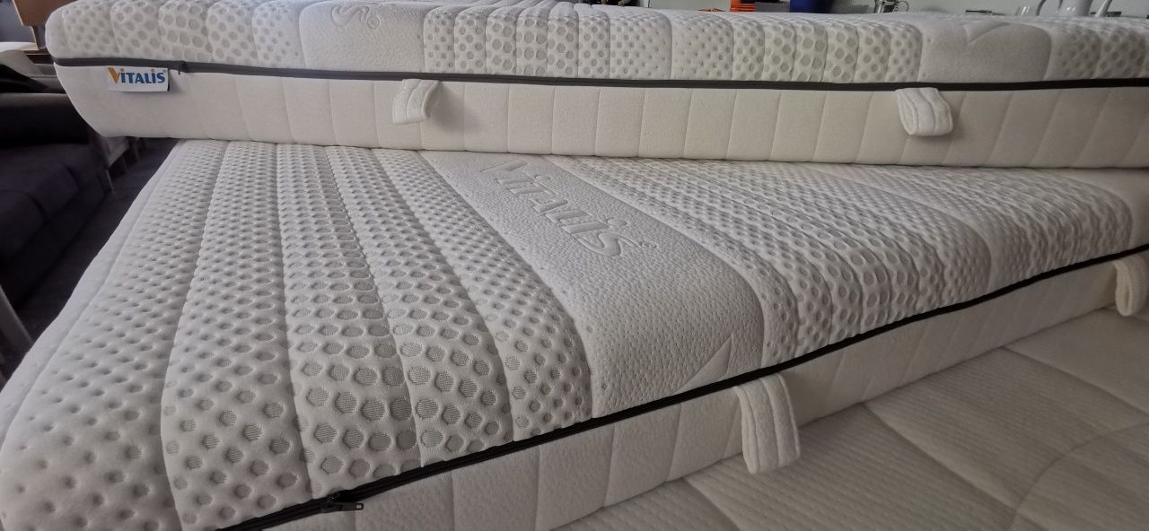 Super materac klasa premium vitalis kieszeniowy H3 100x200 na 200x200