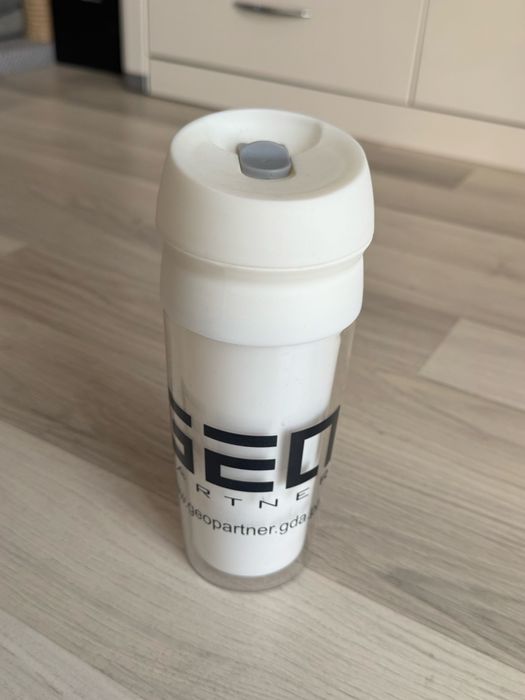 NOWY biały Kubek ala termiczny