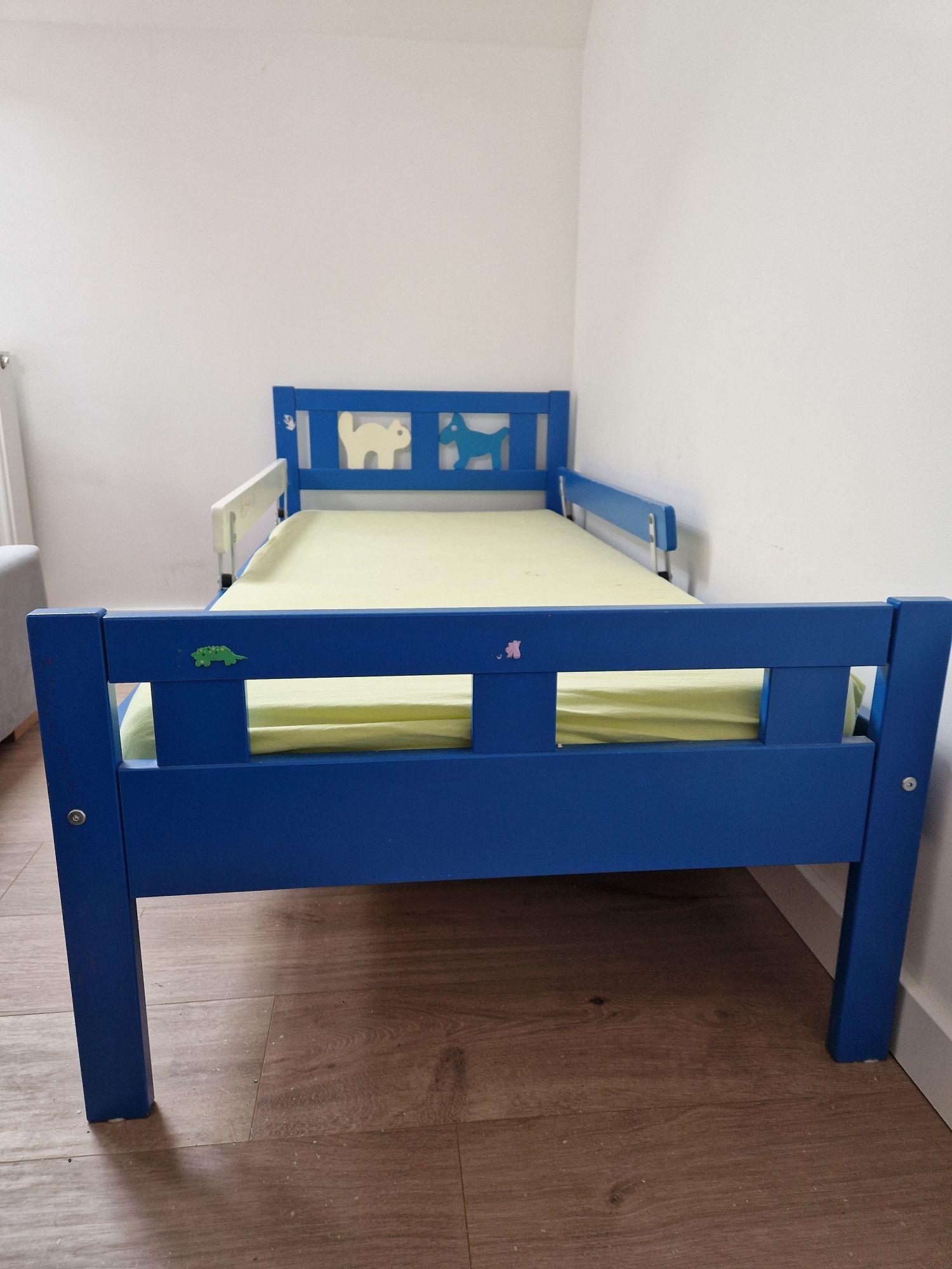 Łóżko dziecięce ikea kritter z materacem 165x75