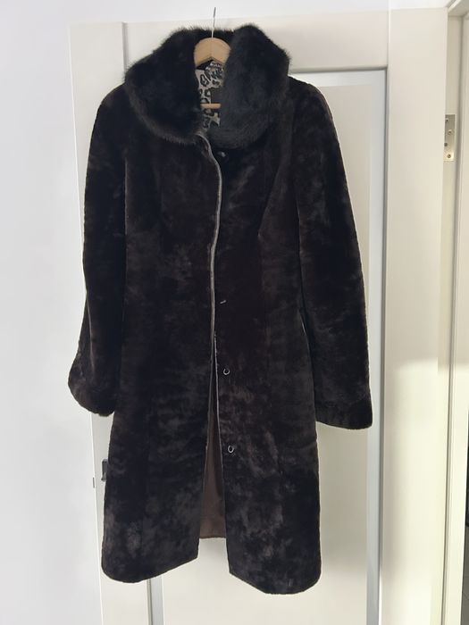 Шуба мутон та норка -  натуральне хутро