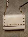 Skórzana oryginalna torebka Michael Kors Ruby Soft pink