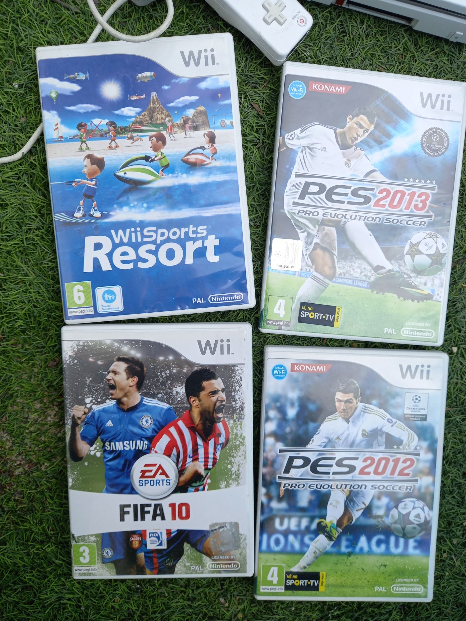 Nintendo Wii + acessórios + 6 jogos